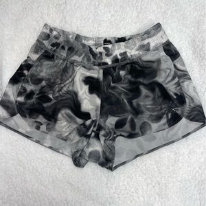Women’s Adidas Black/White Patterned Athletic Shorts